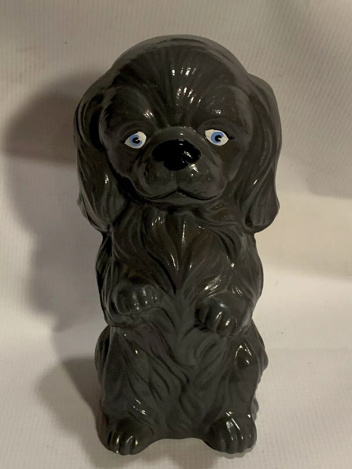 Vintage Ceramic Cocker Spaniel Dog Figure Hand Painted Decoration 8 3/4”Tall