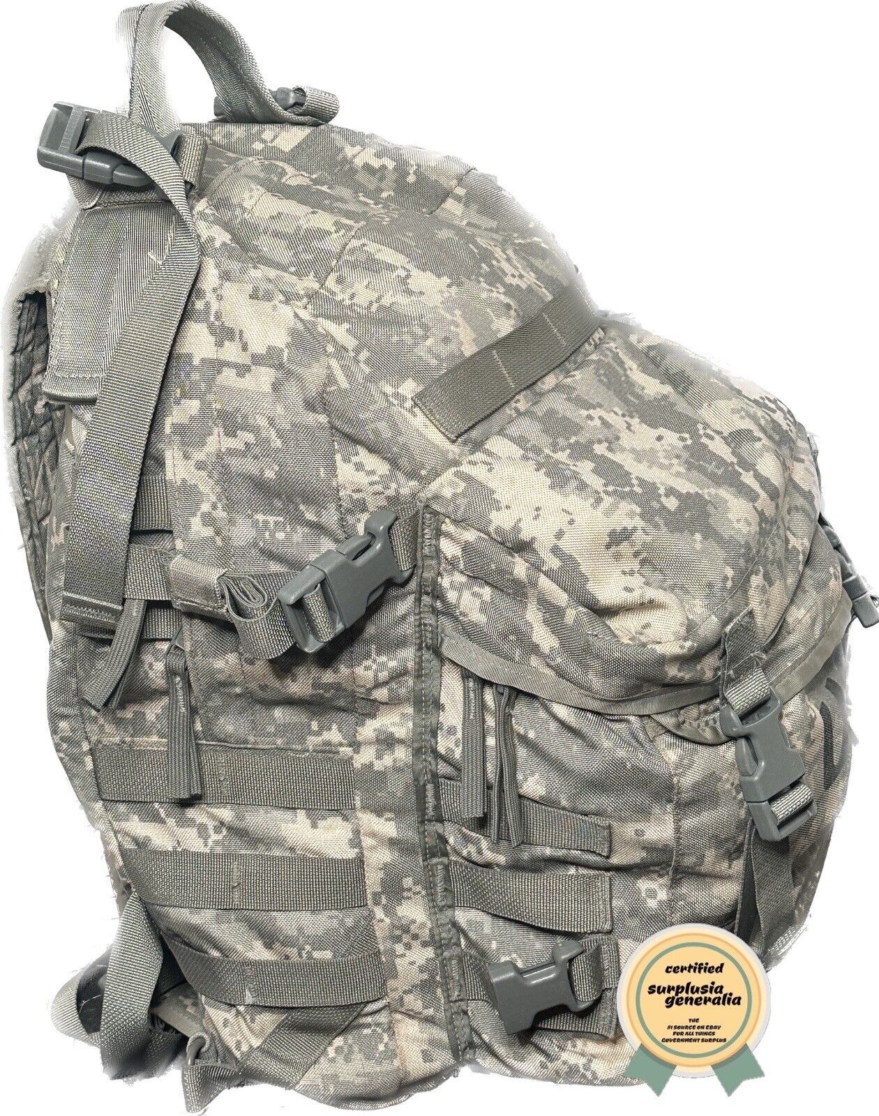 US Army MOLLE II 3 Day Assault/Patrol Pack NO Stiffener ACU Camouflage