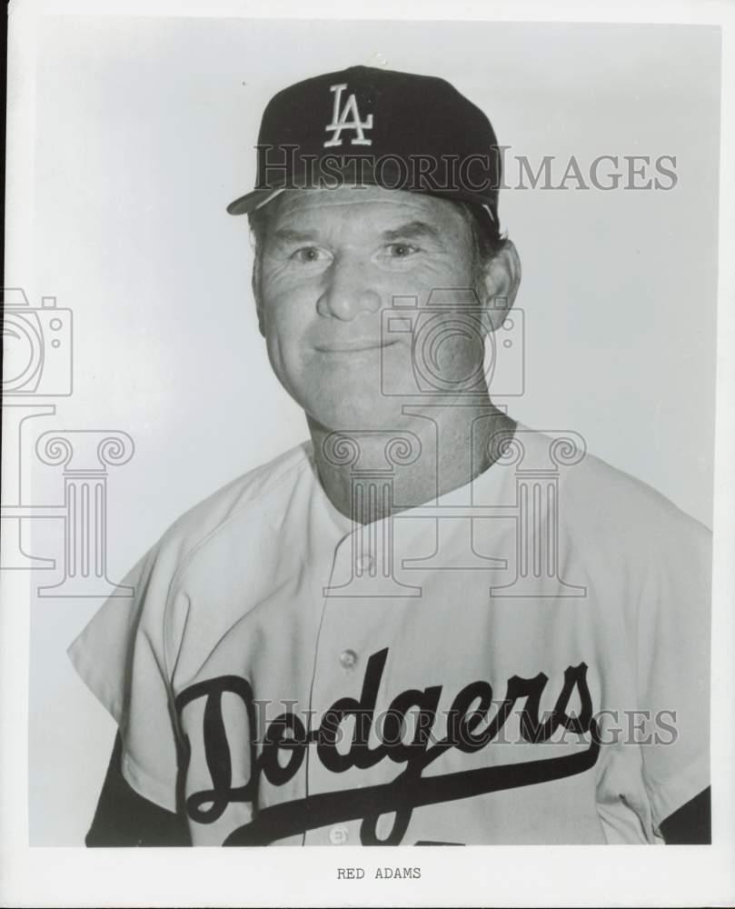 Press Photo Red Adams, Los Angeles Dodgers Baseball Coach And Former Pitcher