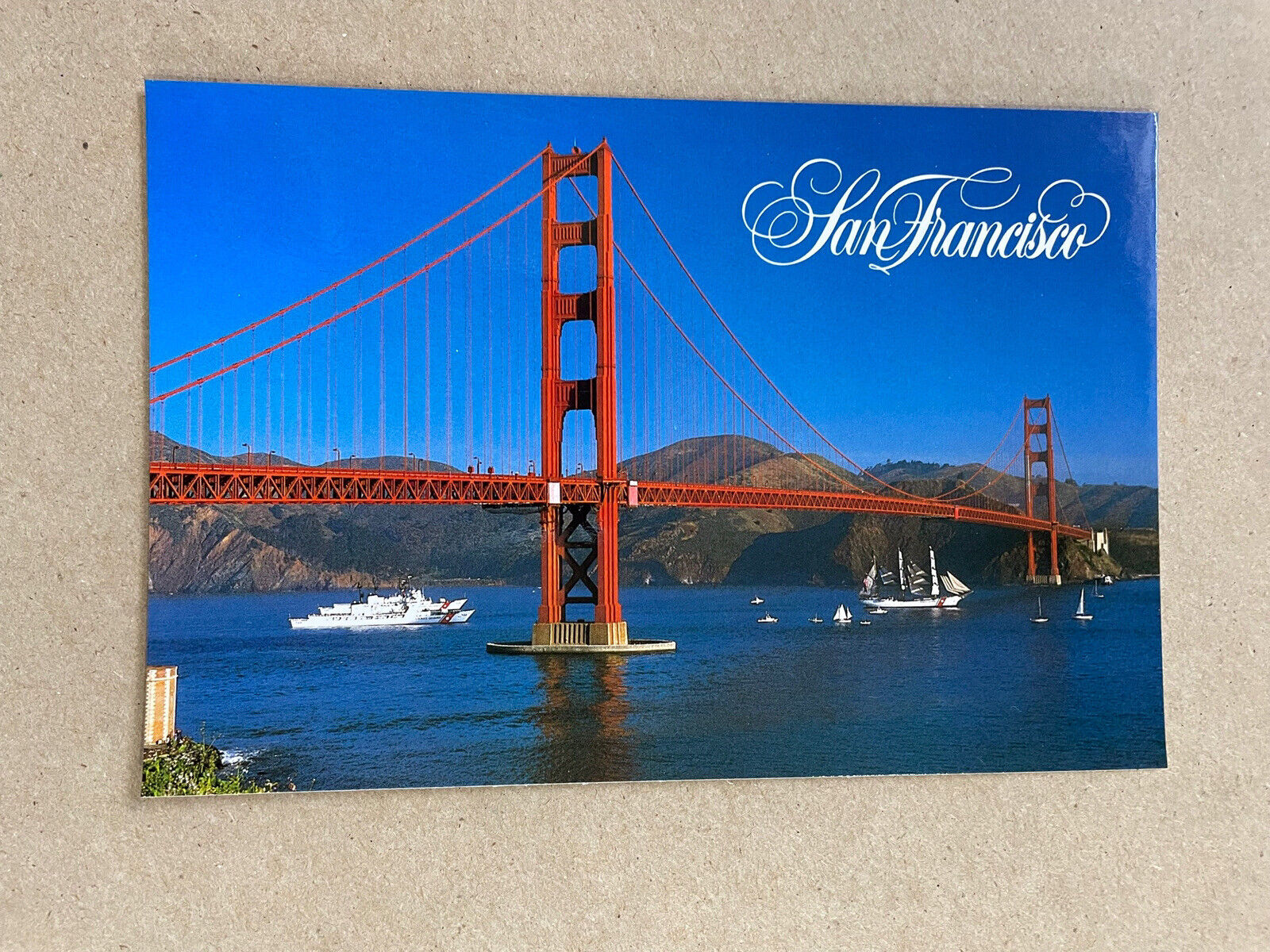 1988 Unposted Postcard - The Golden Gate Bridge - San Francisco, California