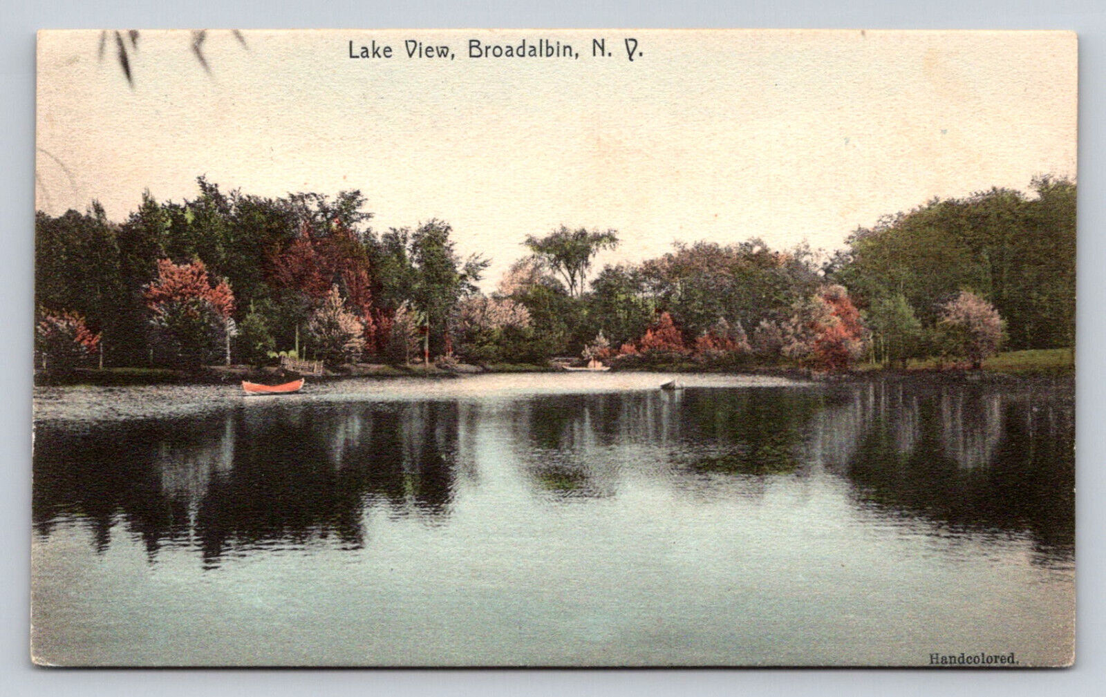 c1907 Boat Lake View Broadalbin New York  P787