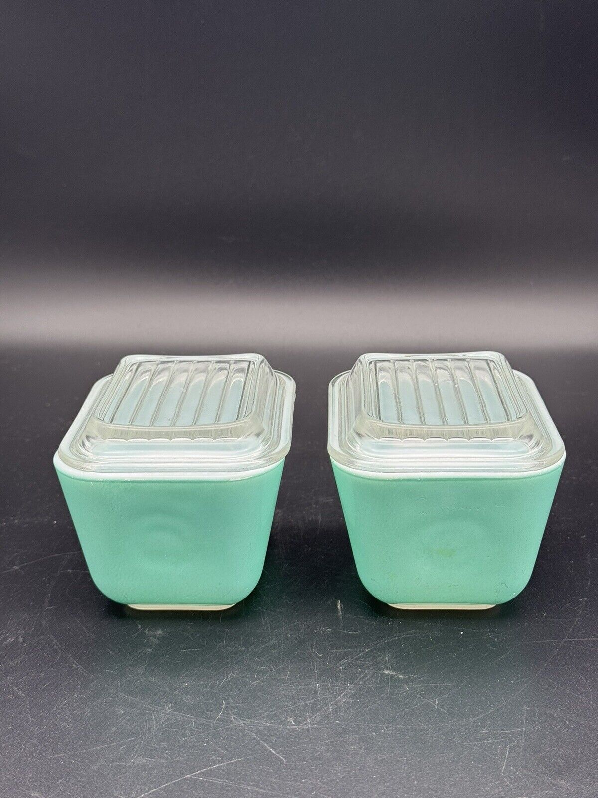 1950’s Vintage Pyrex #0501 Robin Egg Turquoise Blue Dishes with Lids