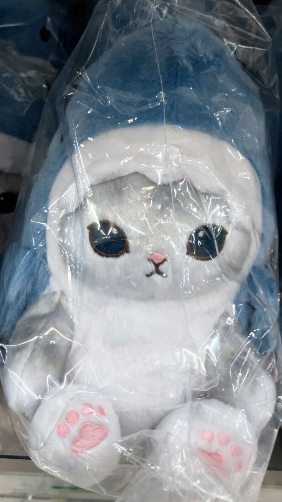 Mofusand Stuffed Toy Shark Gray Cat Character Plush Doll New Japan