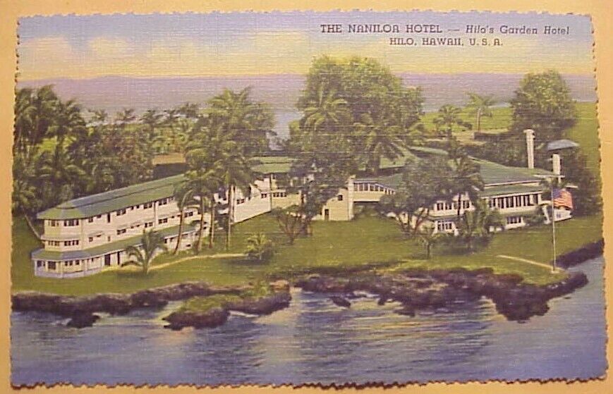 1940\'s Naniloa Hotel Hilo\'s Garden Hotel TH Hawaii Linen