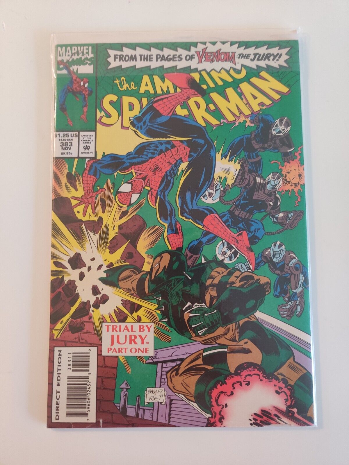 The Amazing Spider-Man #383/#384 SET (Nov 1993, Marvel) MARVEL COMICS NM 