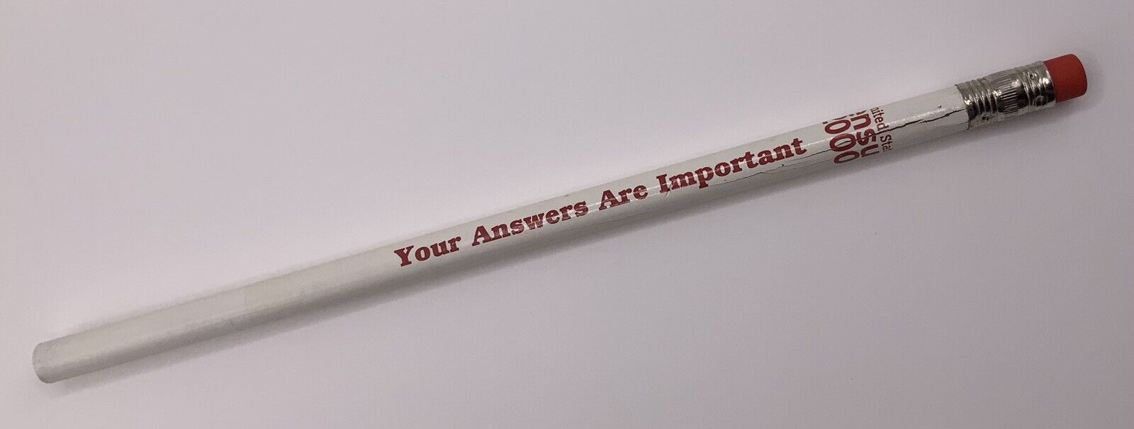 2000 White United States Census Pencil