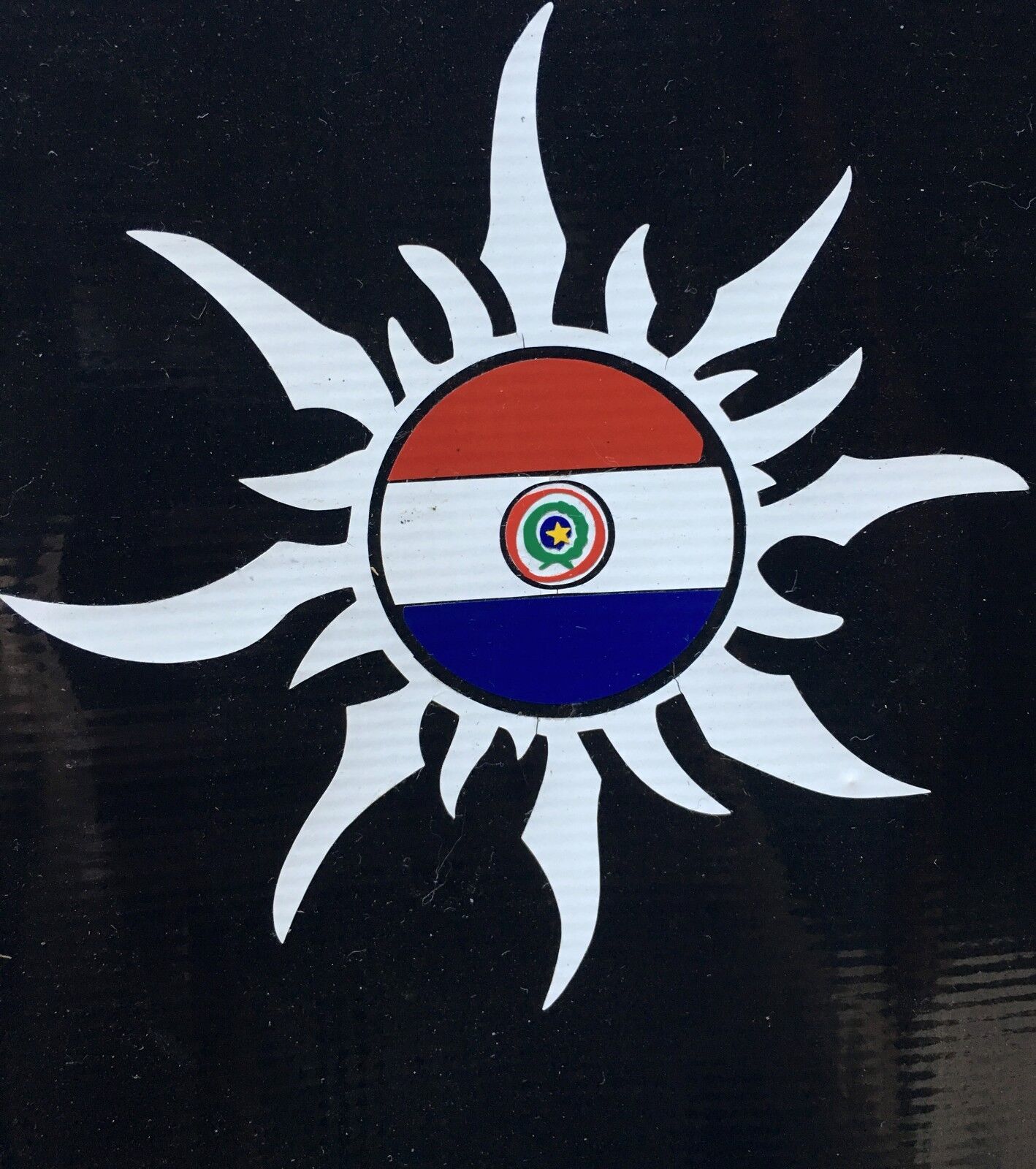Paraguay Sun Paraguay National Flag Car Decal Sticker  