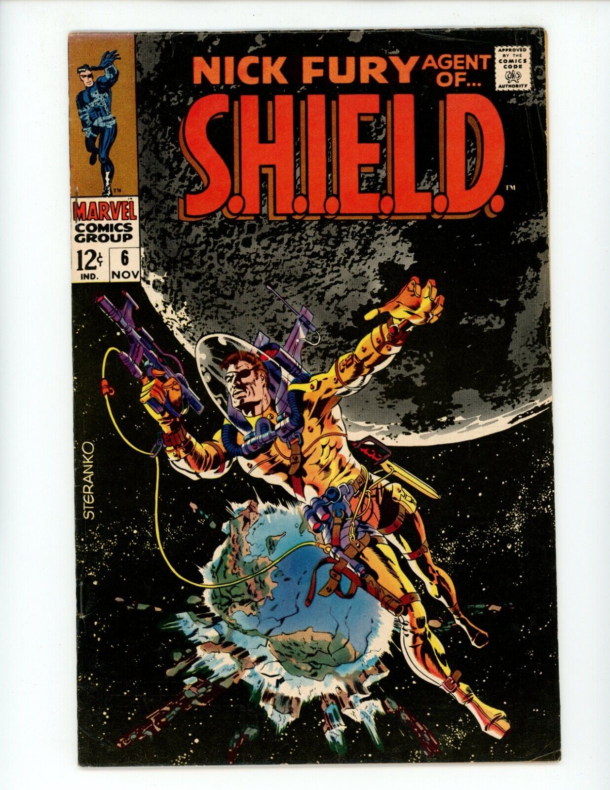 Nick Fury Agent of SHIELD #6 Comic Book 1968 FN Jim Steranko Marvel