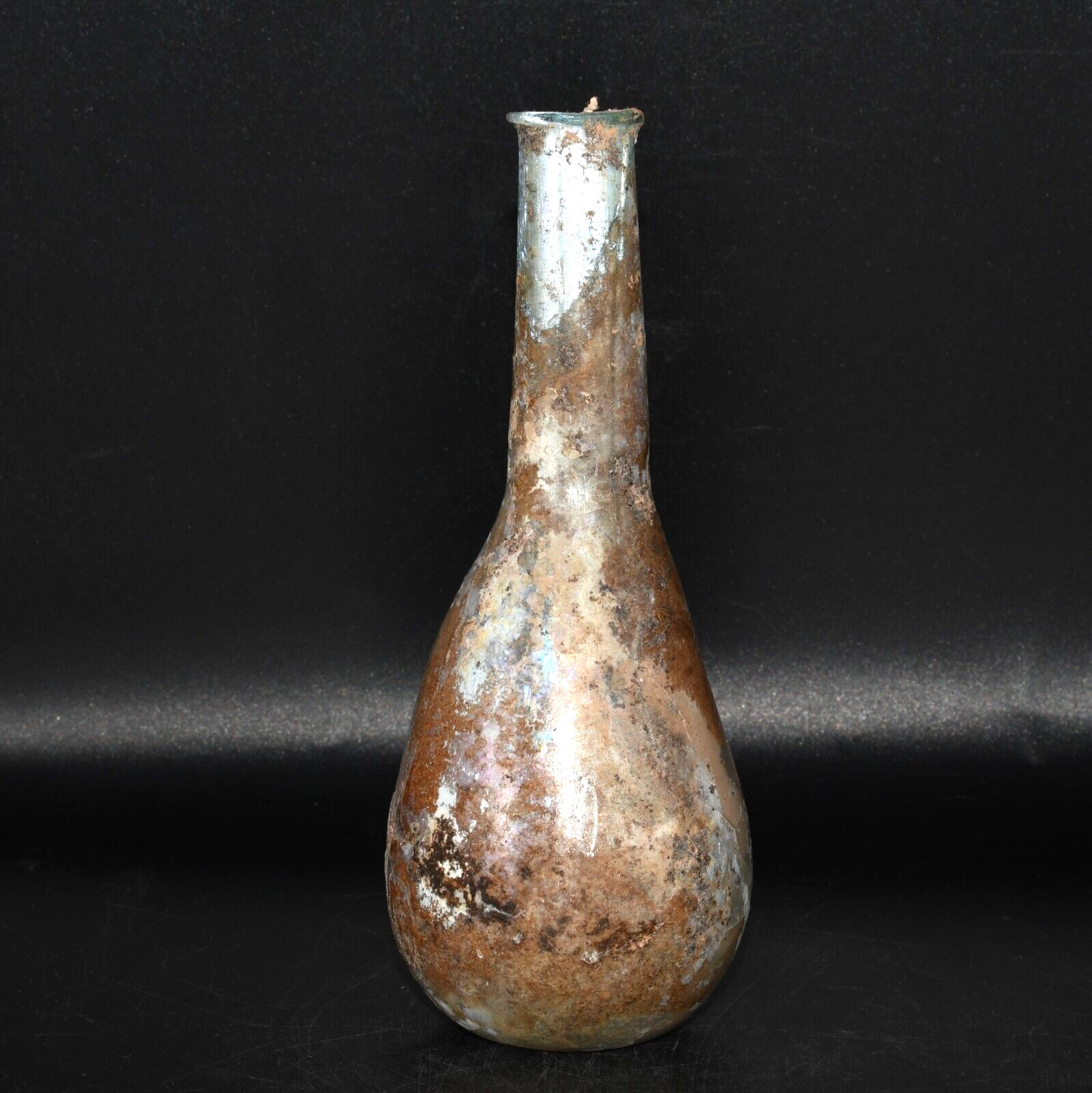 Genuine Ancient Rome Roman Glass Bottle Circa 1st - 3rd Century AD