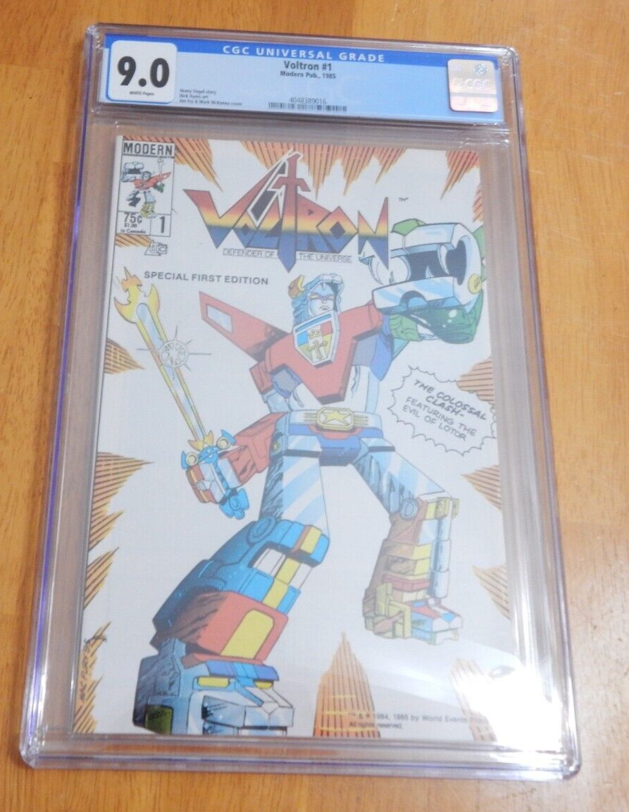 Voltron #1 (Modern Publications, 1985) 1st Print, 1st Appearance CGC 9.0 VF/NM