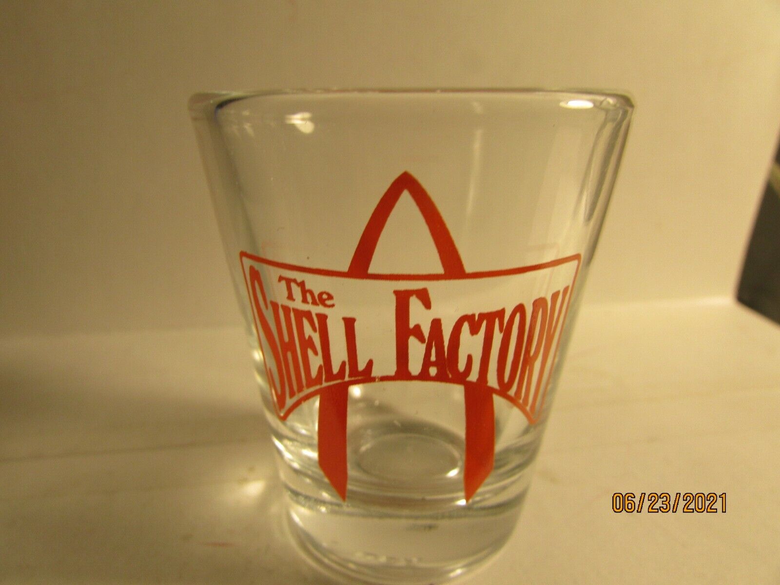 Shell Factory - Logo on clear - Shot Glass - new