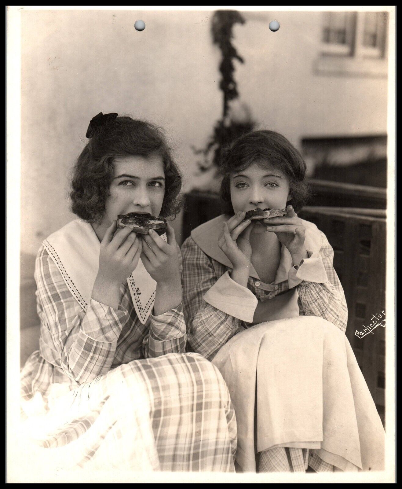 LILLIAN GISH + DOROTHY 1920s STUNNING DBW PORTRAIT CARPENTER ORIG Photo 652
