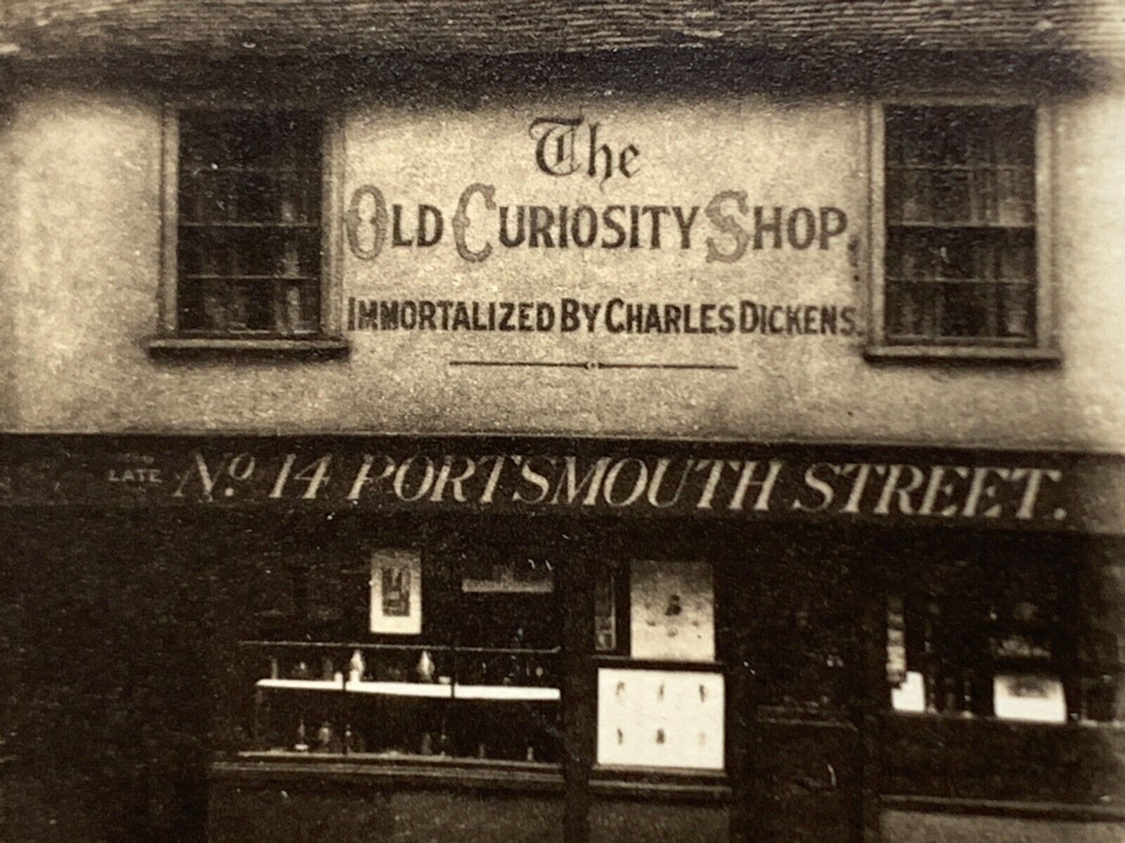 X5 1923 Early Original Photo 14 Portsmouth Street Old Curiosity Shop Artistic