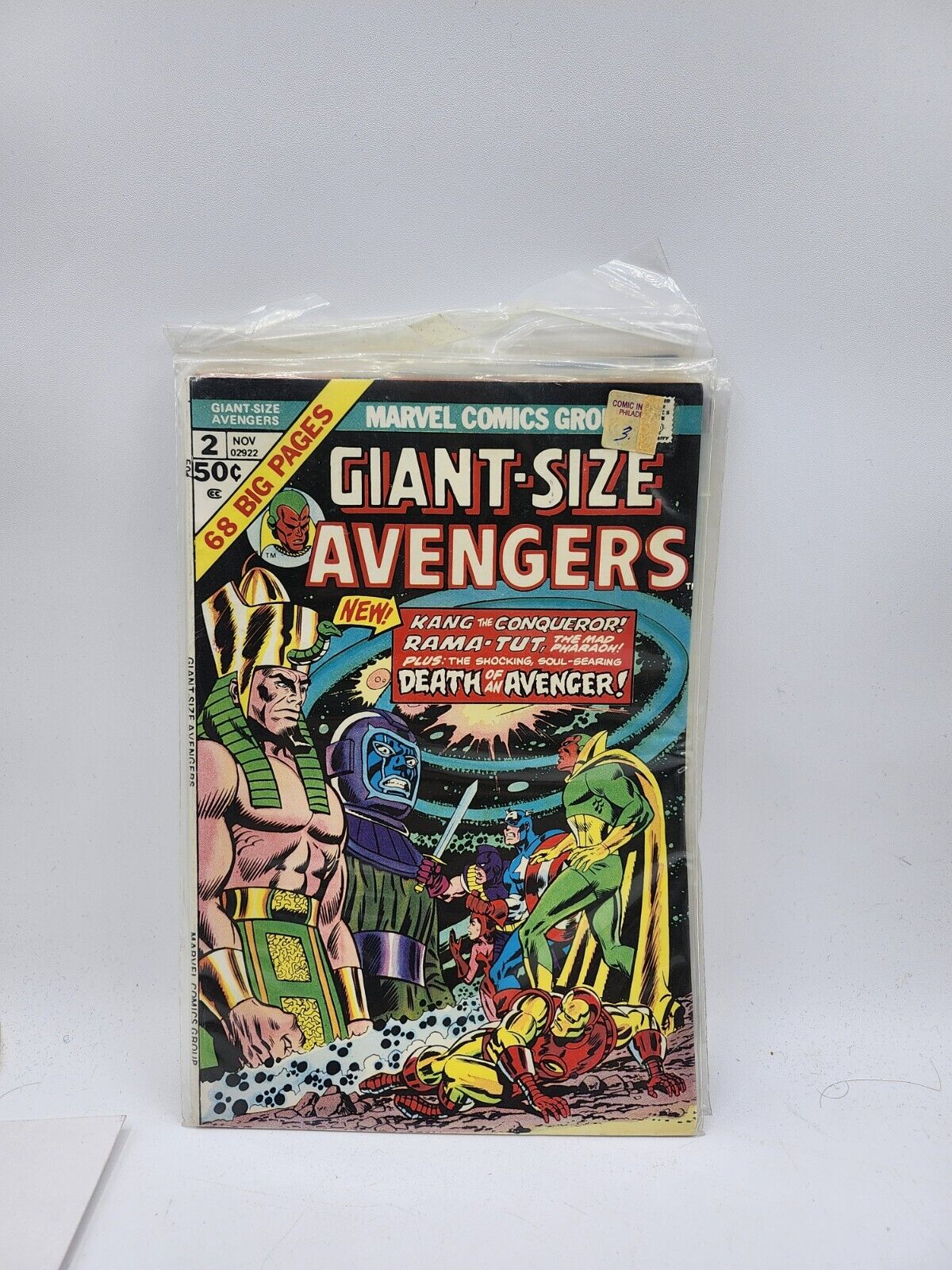 Giant-Size Avengers #2 Death of Swordsman Key Issue Cockrum Bronze Age Marvel