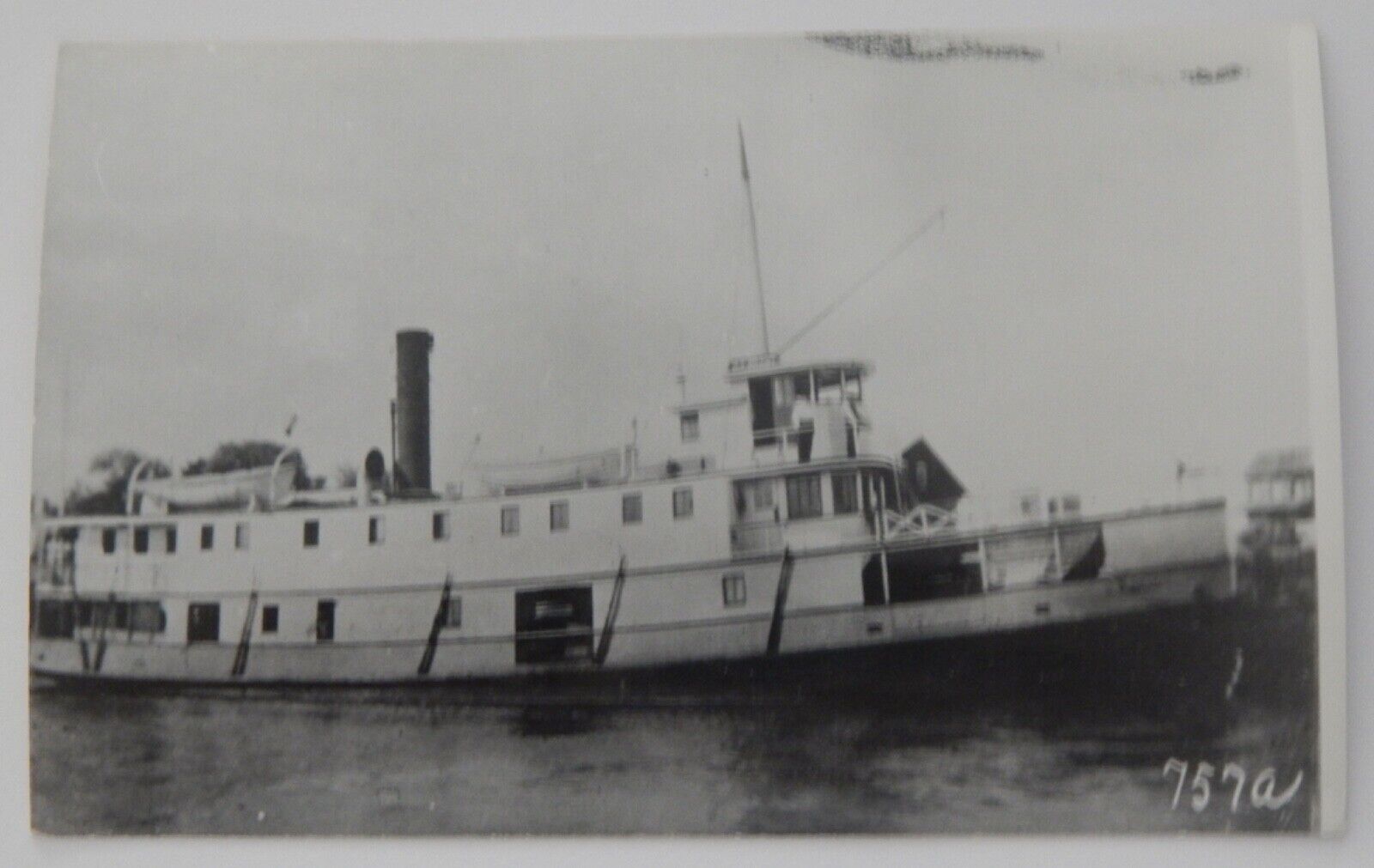 Steamship Steamer G.F. BRADY real photo postcard RPPC