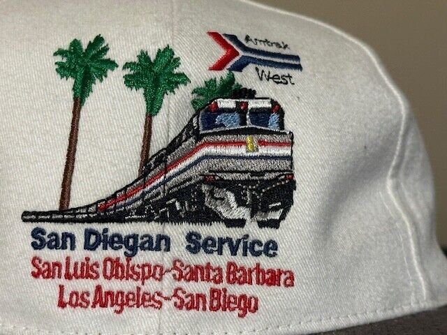 Vintage Amtrak West San Diegan Service Embroidered LOGO RARE