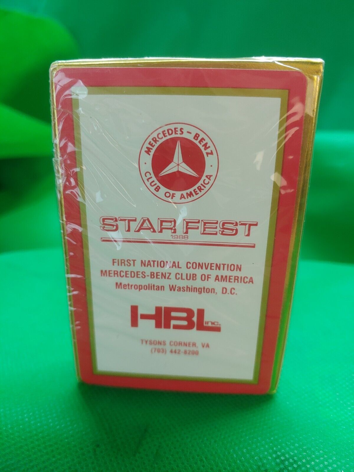 1988 Mercedes-Benz Club of America Playing Cards. First National Convention HBL 
