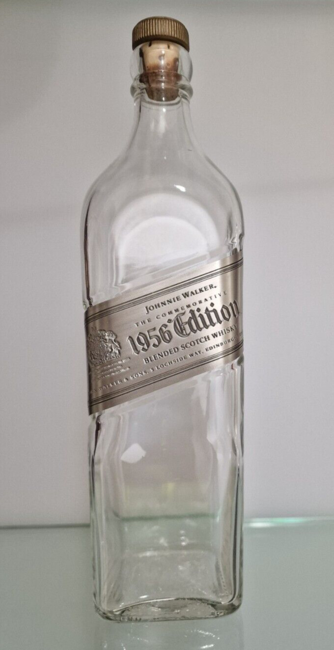 EMPTY Johnnie Walker The Commemorative 1956 Edition Bottle USED
