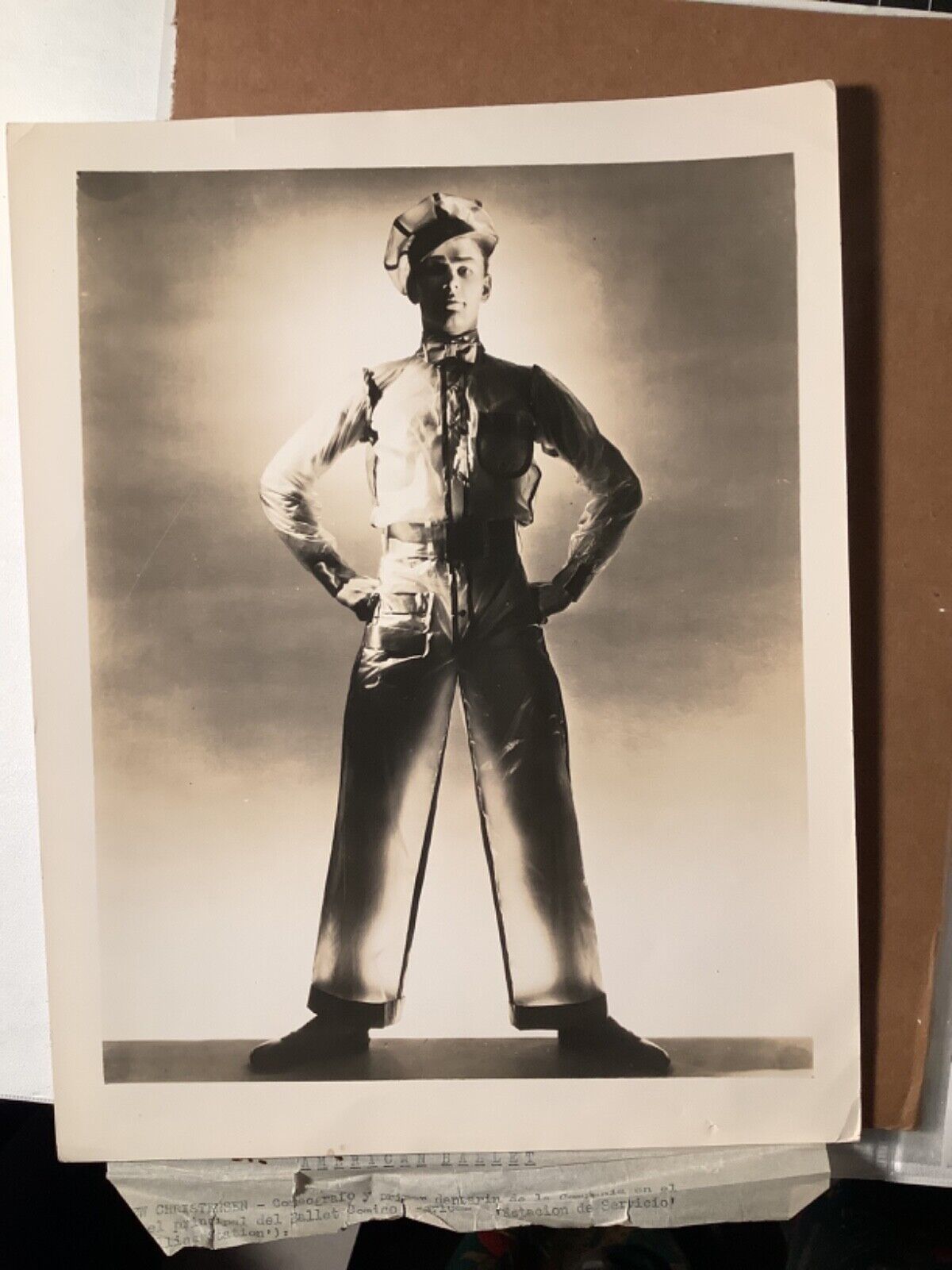 Rare ballet photo Lew Christensen in “Filling Station” 1938 Paul Cadmus costume