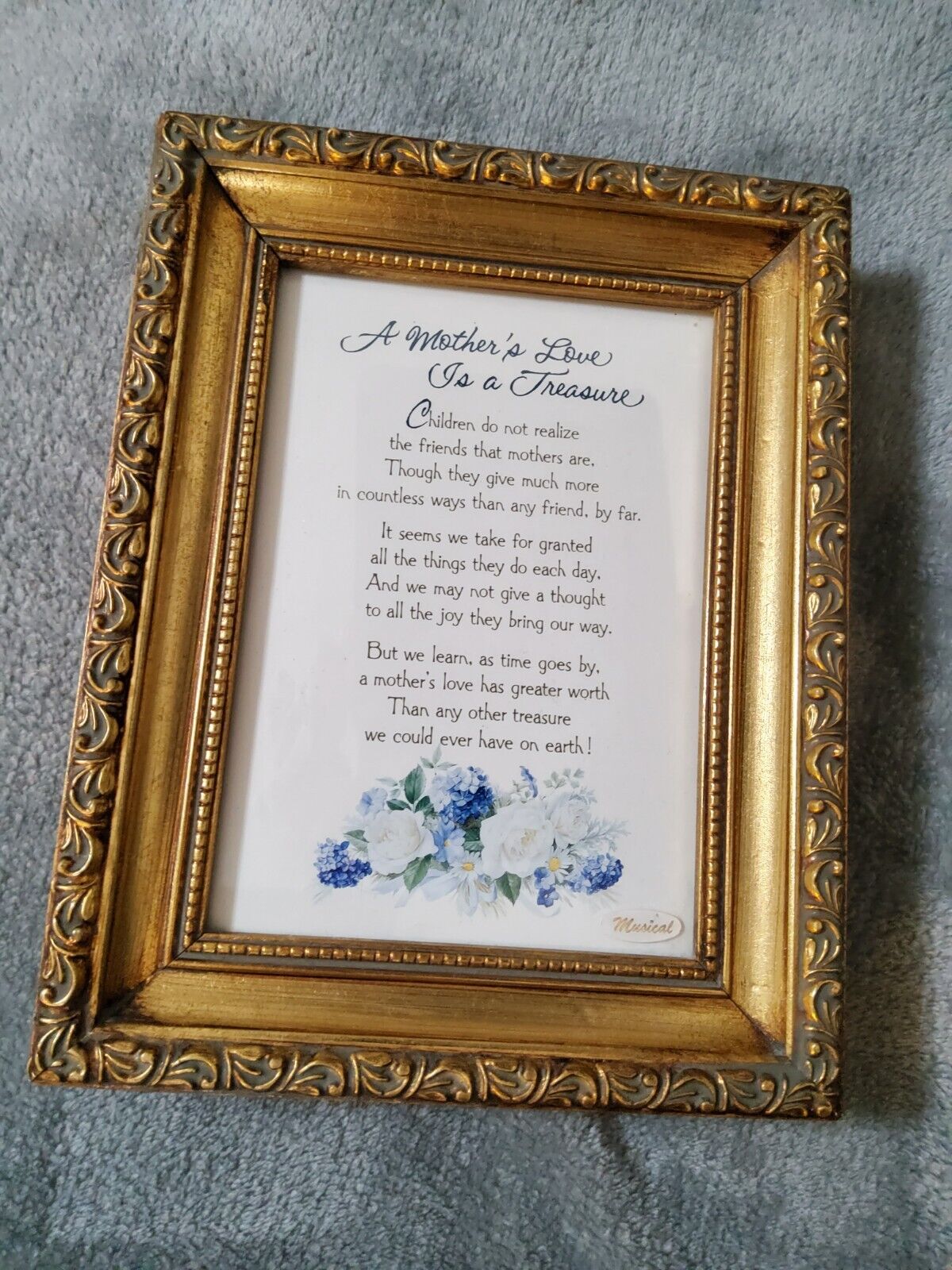 A Summit Collection Exclusive Framed Poem Musical Box - A Mothers Love is a...