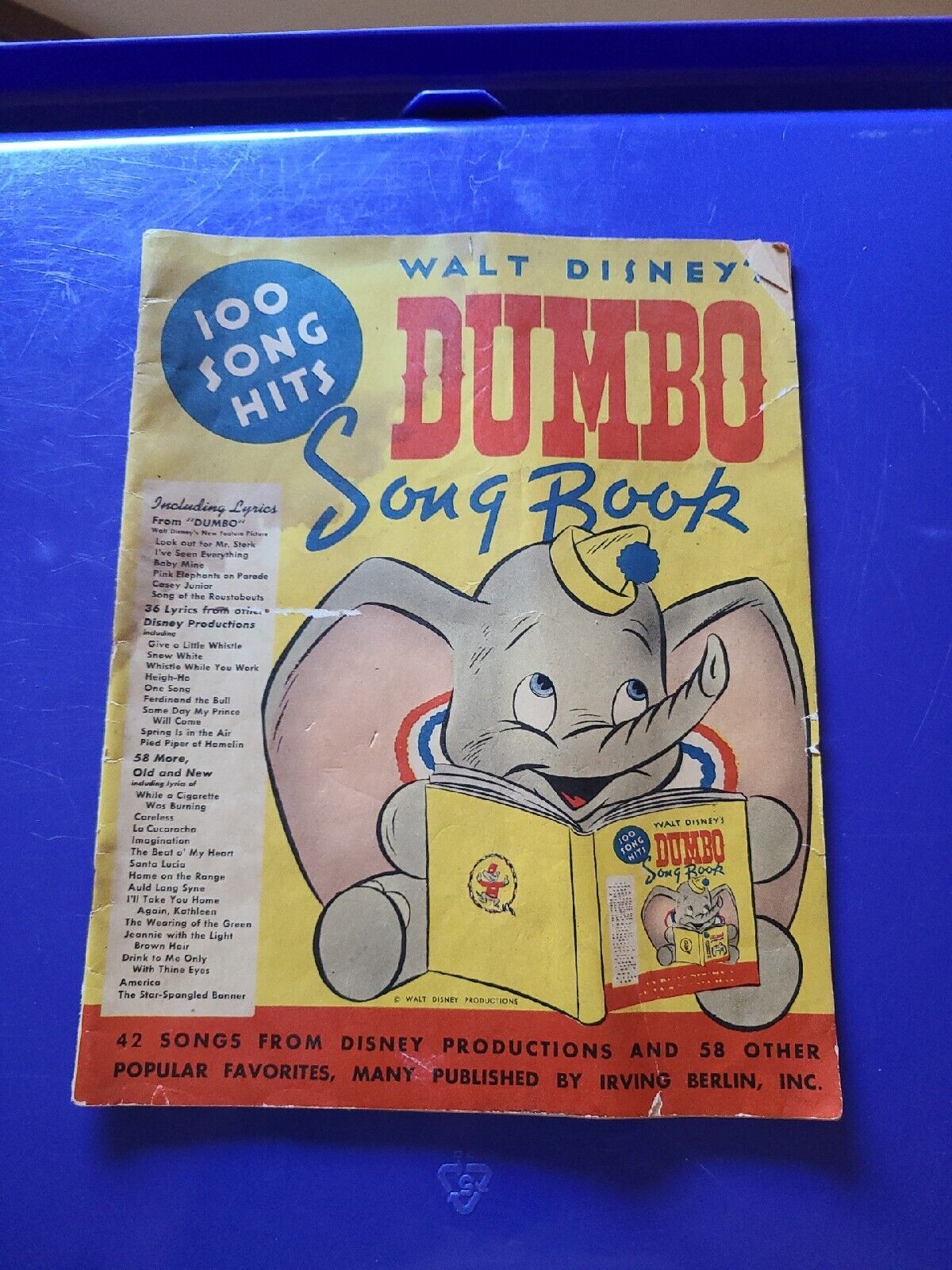 Disney Dumbo Song Book-1941 100 Songs 