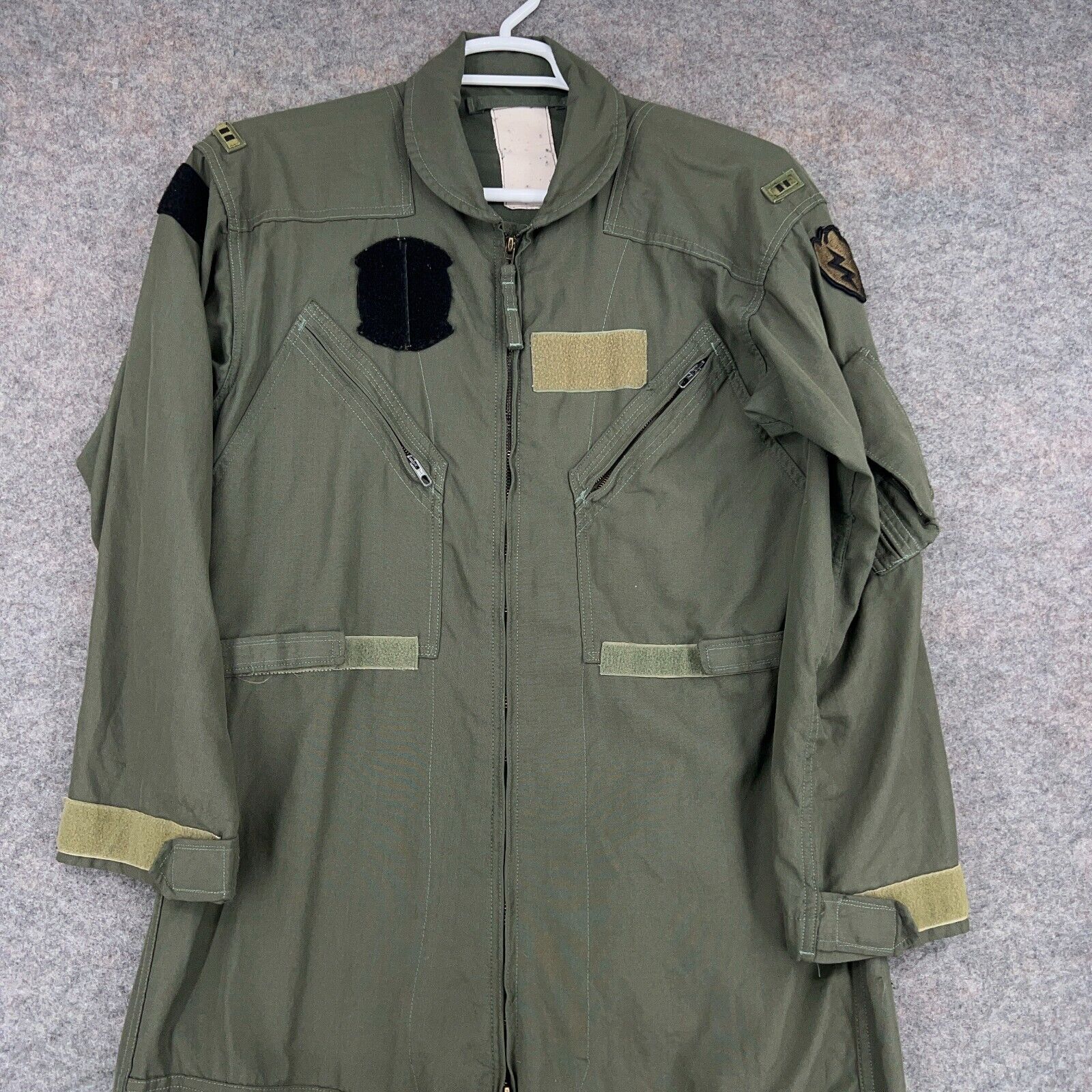 US Military Flyers Coverall Size 44S Sage Green CWU-27/P Warrant Officer