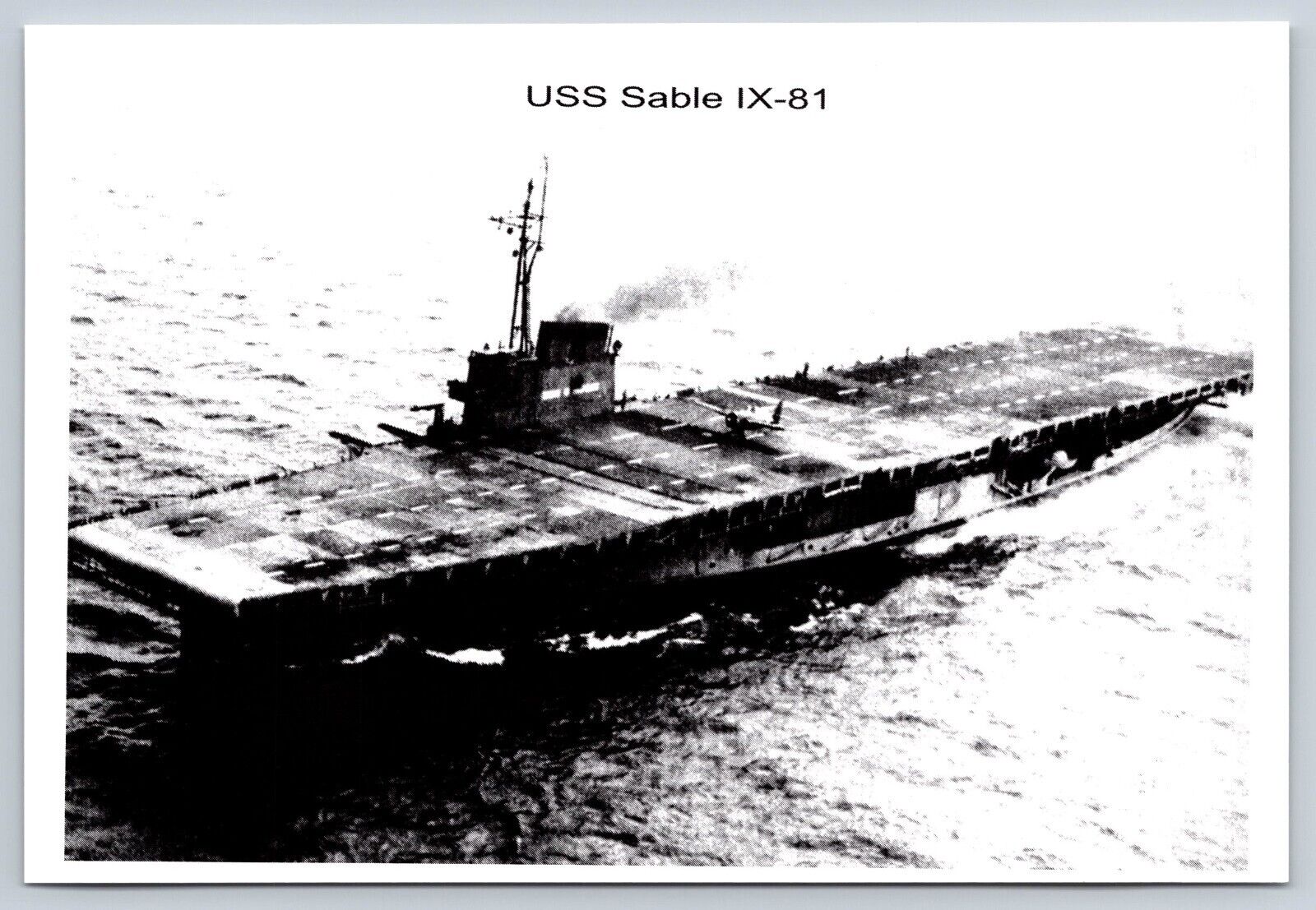Postcard USS Sable IX-81 LP1