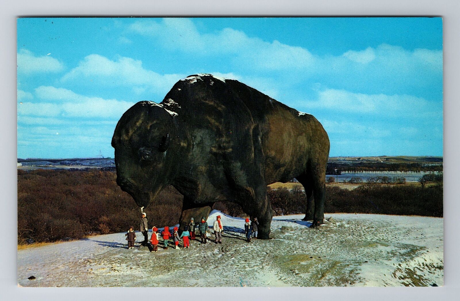 Jamestown ND-North Dakota, World's Largest Buffalo, Antique, Vintage Postcard