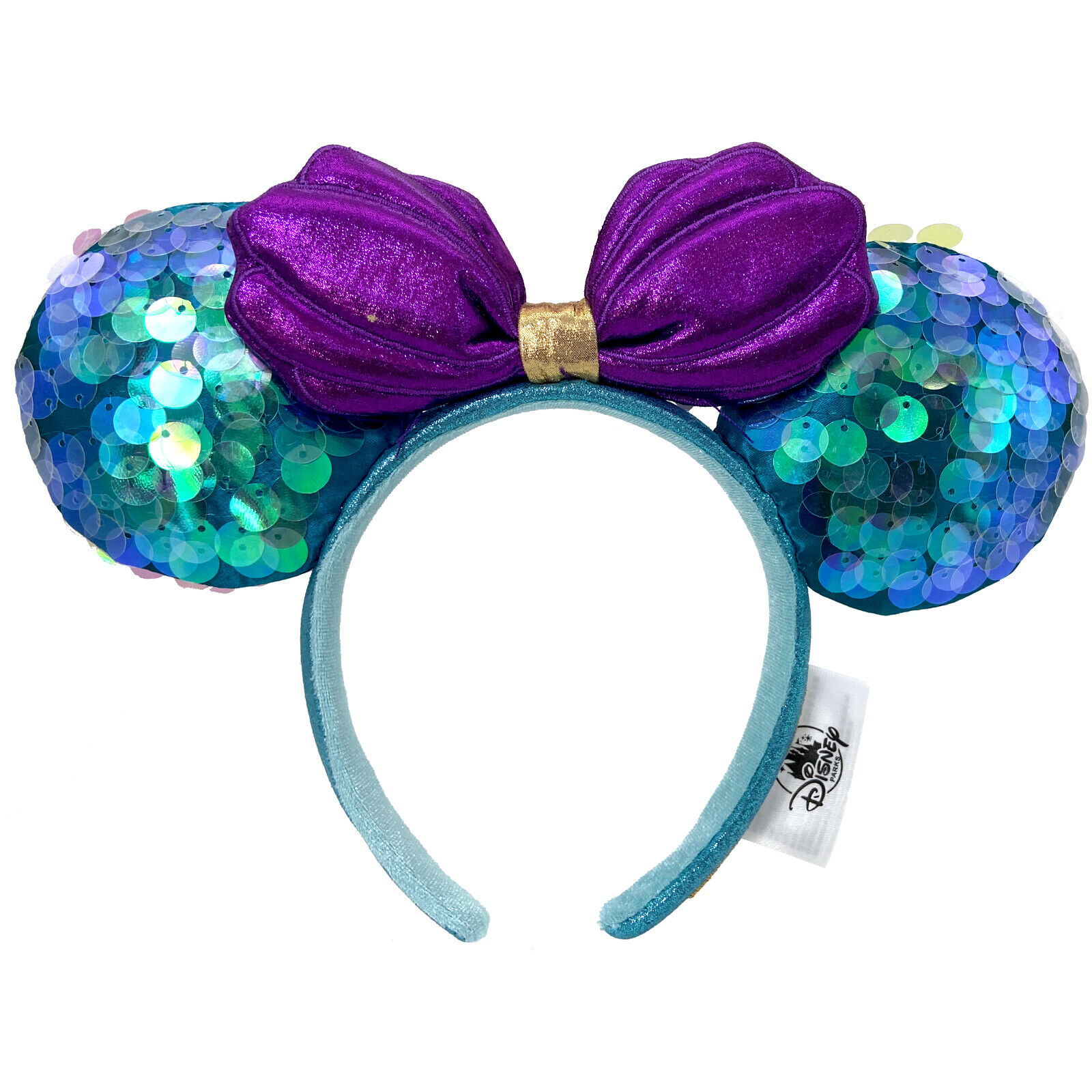 Disney^Parks Mickey Mouse Minnie Ears 2024 Little Mermaid Ariel Purple Headband