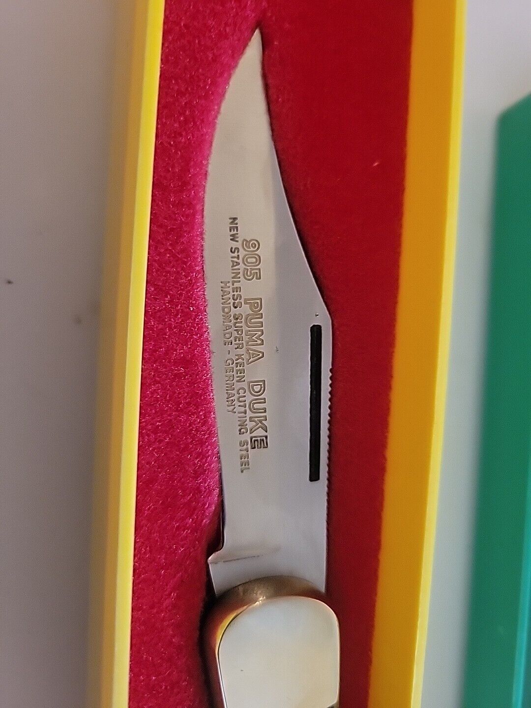 PUMA Vintage 905 Duke Folding Blade Knife Box Germany SERIAL # 45471 