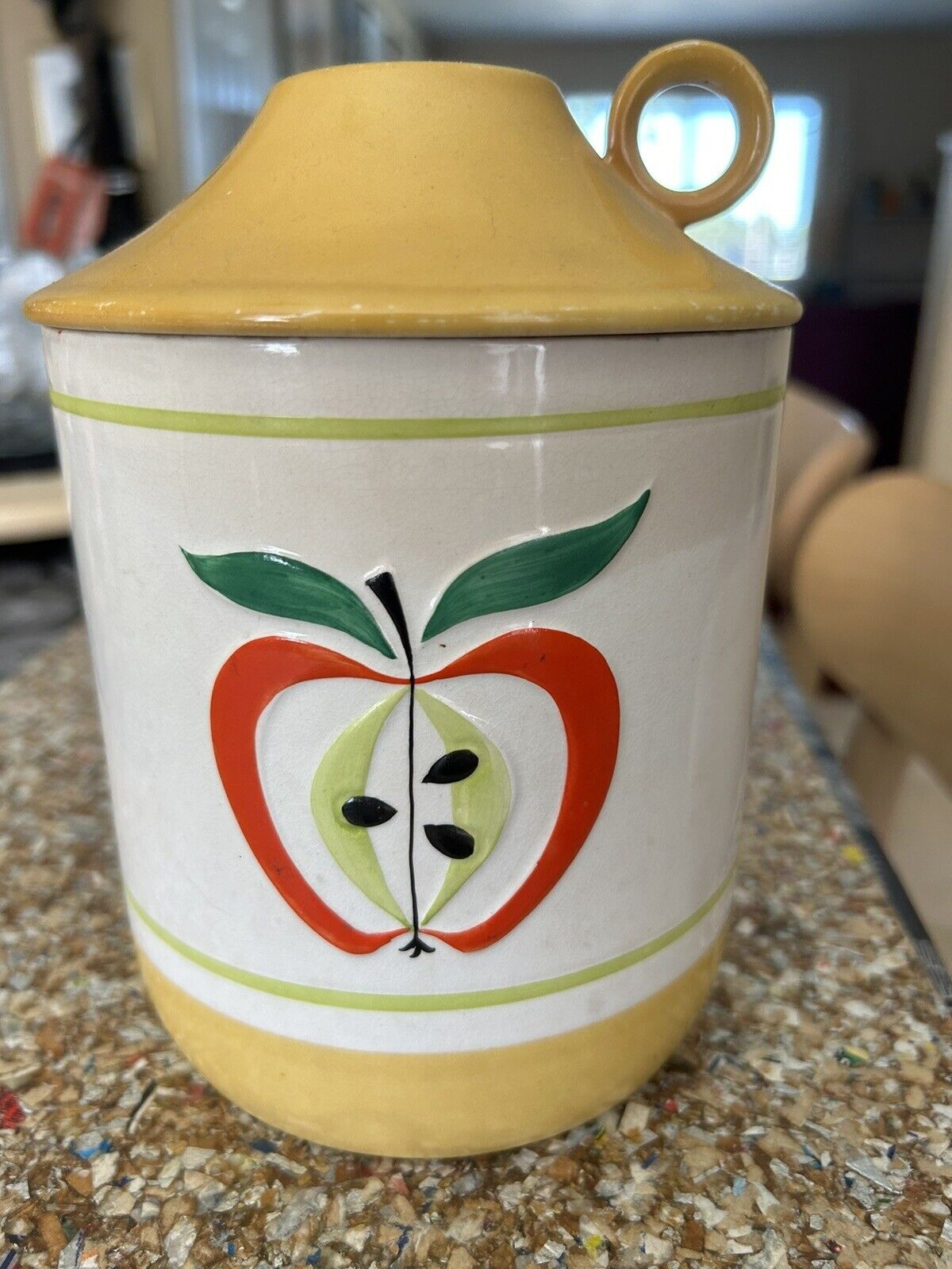 Vintage MCM Holt Howard  Apple Cookie Jar