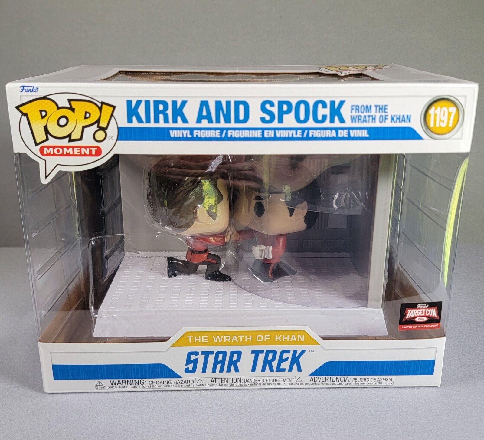 Funko Pop Moment Star Trek Wrath of Khan Kirk & Spock #1197 TargetCon NIB