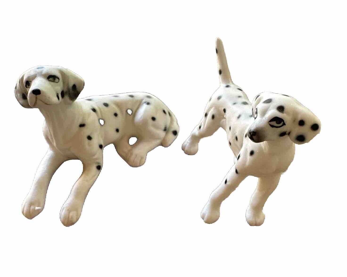 Vintage Disney 101 Dalmatians Set Of 2 Ceramic Porcelain Dog Figurines Japan