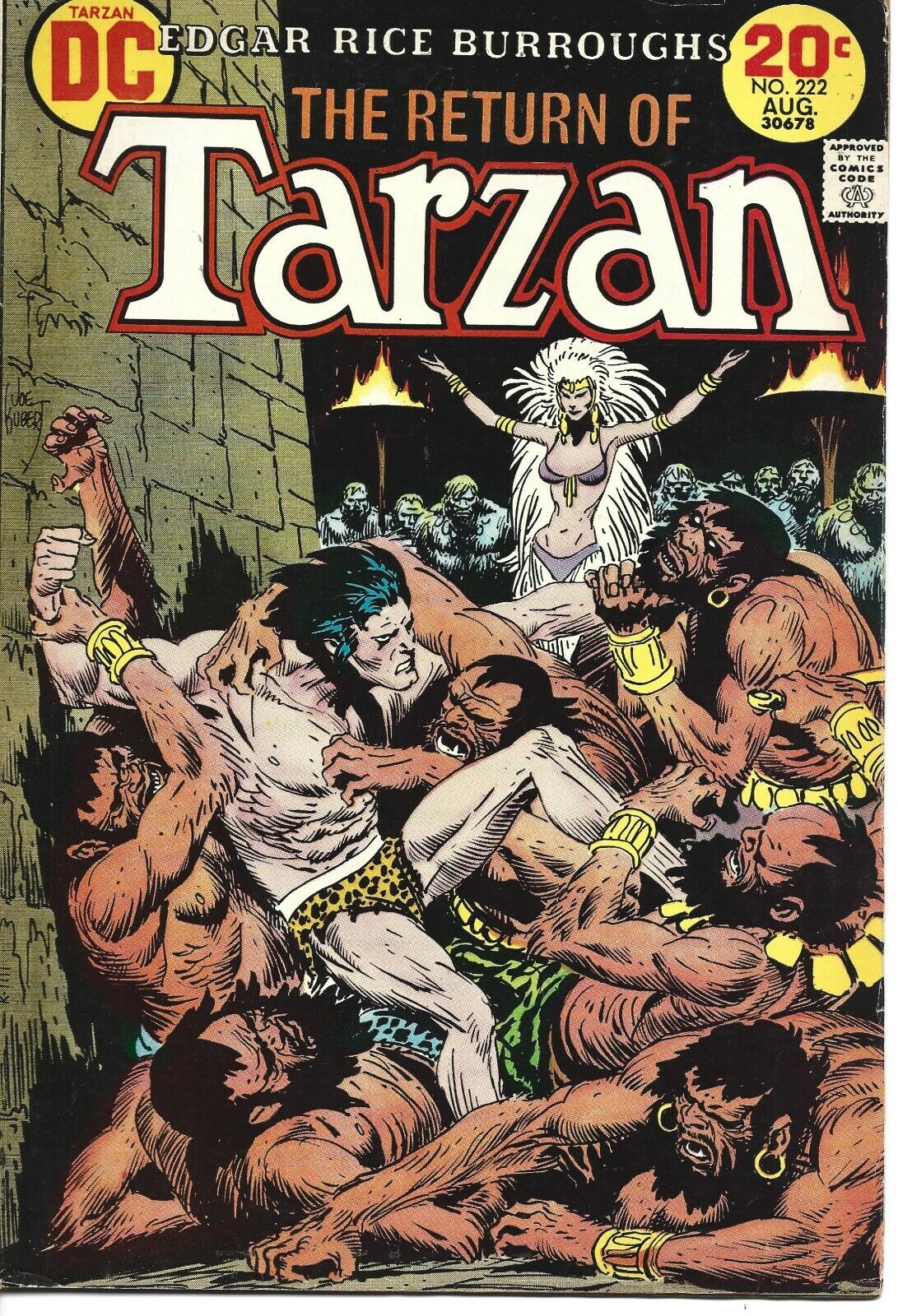 TARZAN #222 DC COMICS 1973 BAGGED AND BOARDED