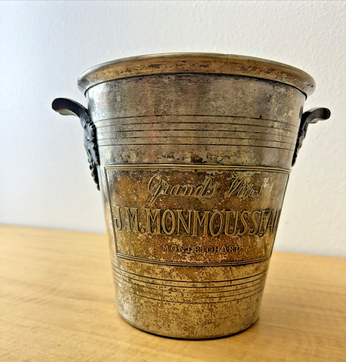 Very Old Grands Vins J.M Monmousseau Champagne Cooler Ice Bucket