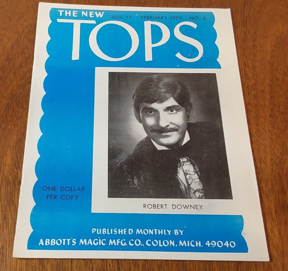 Vintage Tops Magic Magazine Abbott\'s Vol. 17, No. 2, Feb. 1977 - Robert Downey