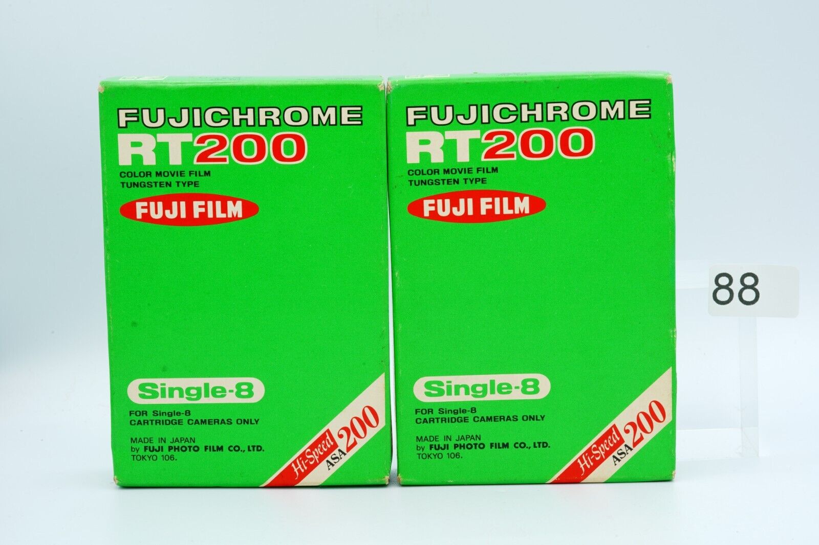 2x Fujichrome RT200 Color Movie Film Tungsten Type FUJI FILM Single-8 SEALED NEW