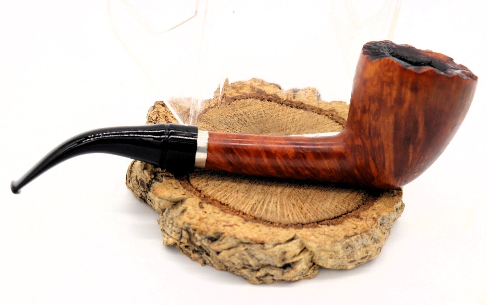 OLD MAN Great CLASSIC PIPE HANDMADE BY MAURO ARMELLINI WITH STERLING SILVER RIN