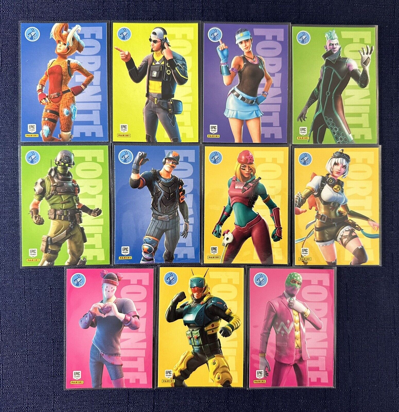 Panini Fortnite Series 3 Lot of 11 Cards - All RARE Outfits