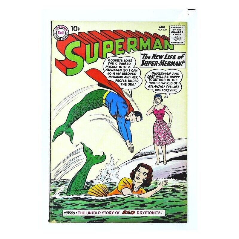 Superman (1939 series) #139 in Fine minus condition. DC comics [x{
