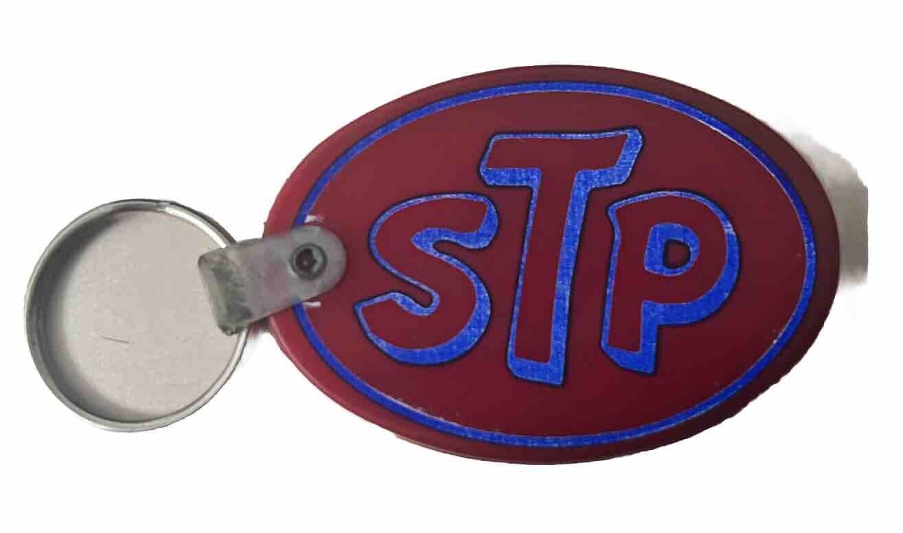 Vintage STP rubber keychain