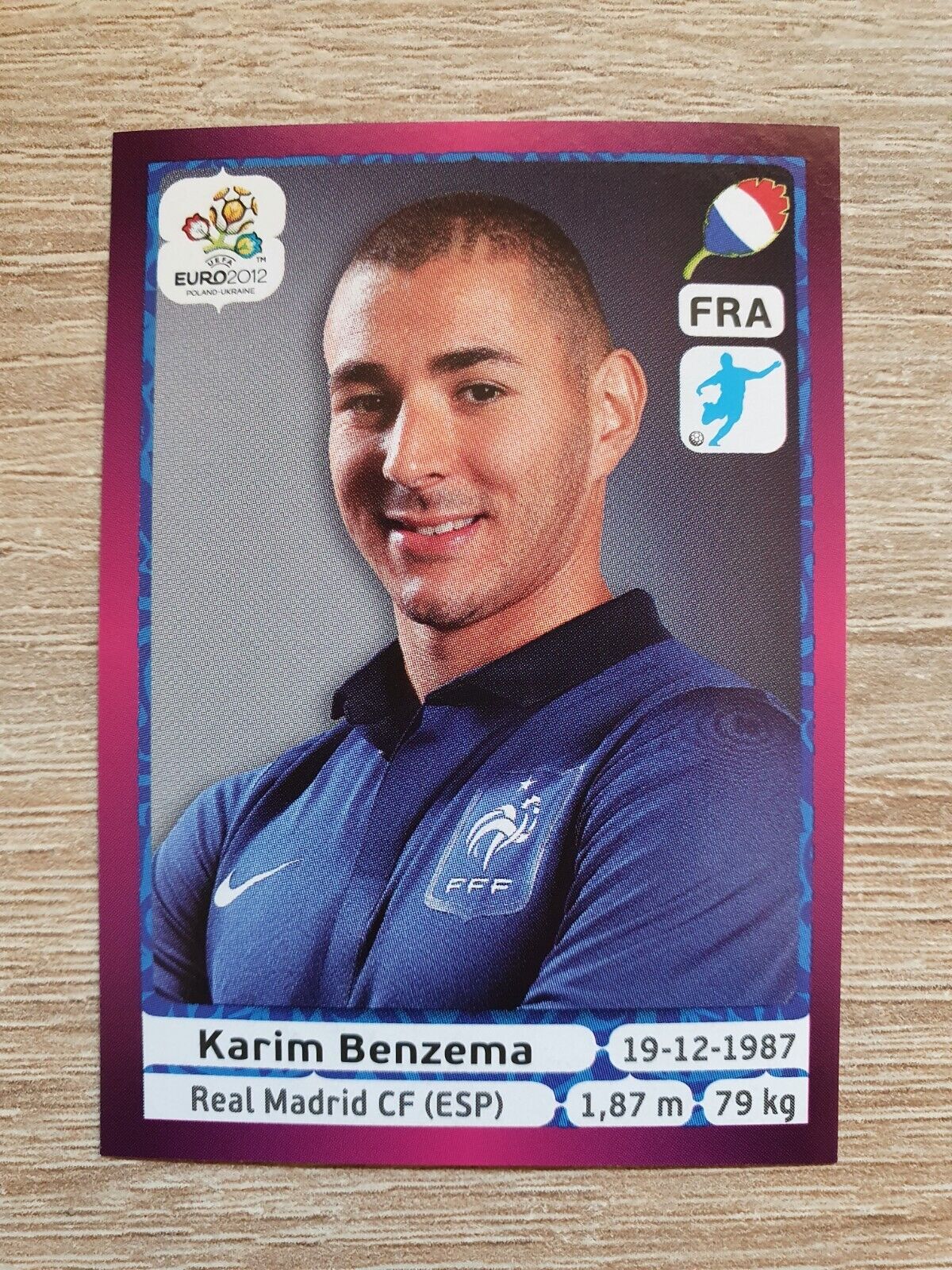 Panini European Championship 2012 Karim Benzema 480 France France UEFA Euro 12 Stickers