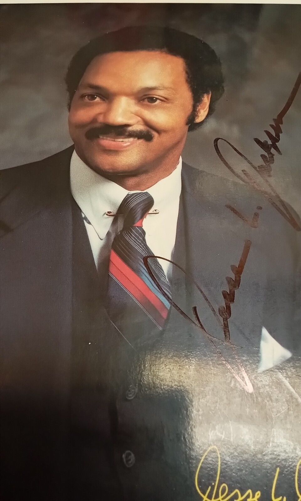 Jessie Jackson 8x10 Signed Autographed JSA COA 1984 Presidential Campaign Photo