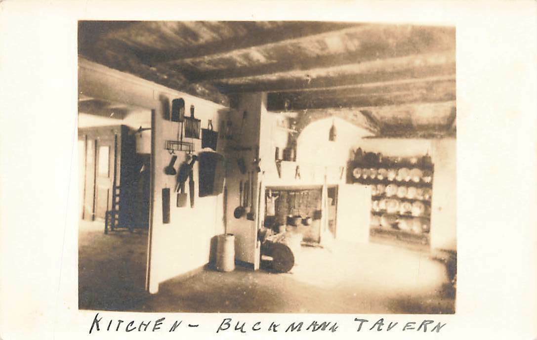 RPPC Kitchen Buckman Tavern Lexington Massachusetts MA VTG  P103