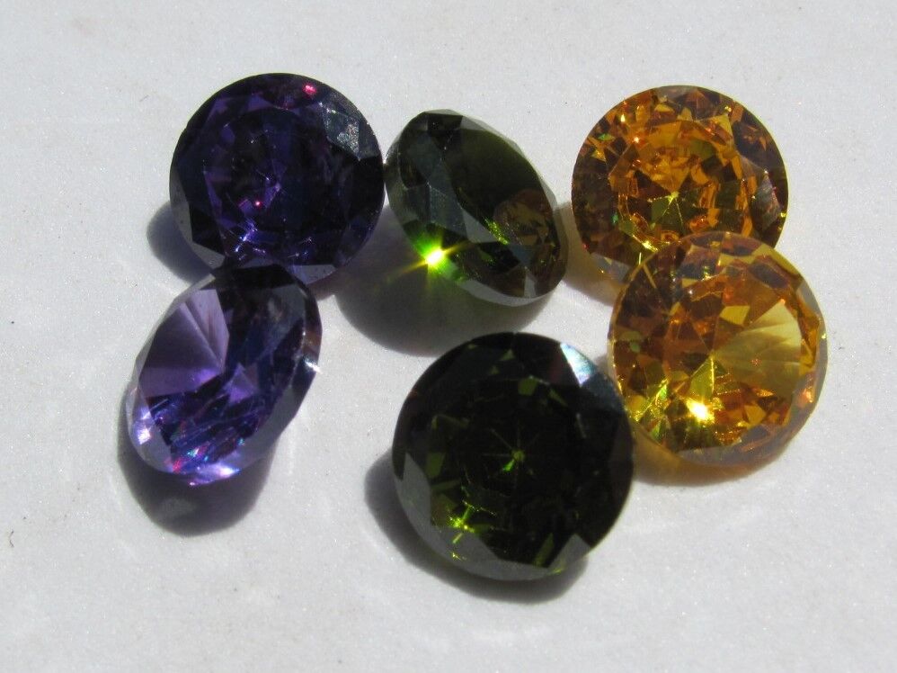  Fantastic Lot ZIRCON faceted  30 cts 9mm