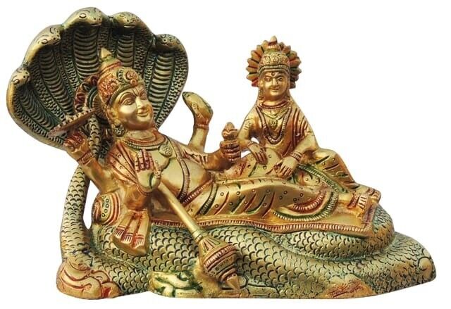 Brass Showpiece Vishnu Statue 11*4*6.6 Inch