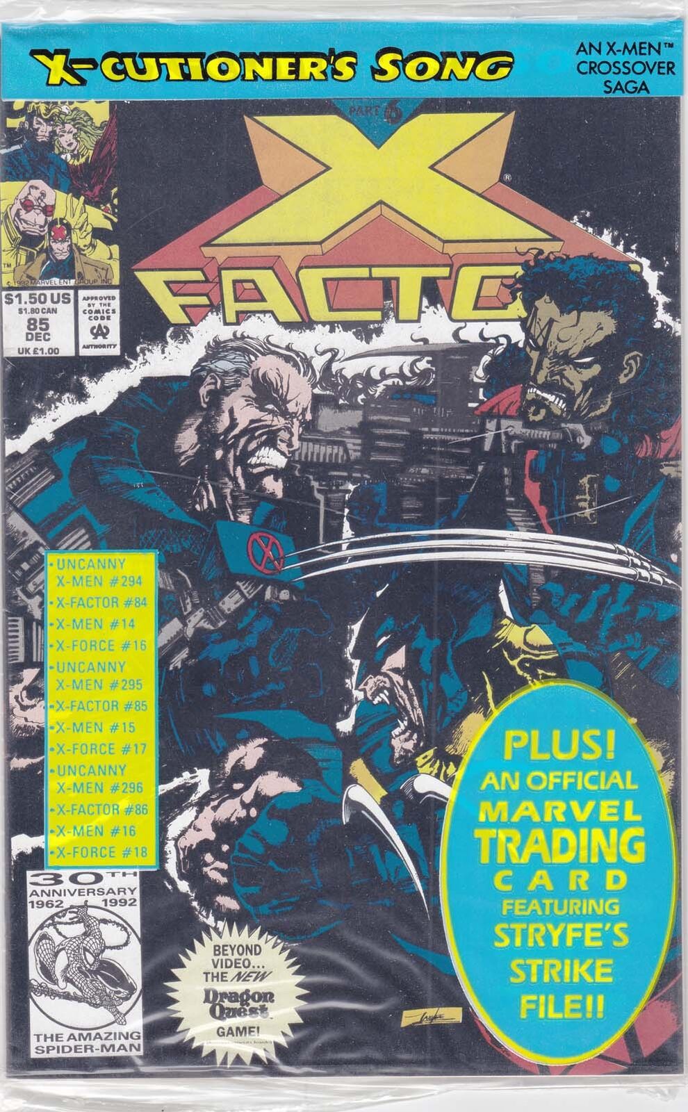 X-Factor #85 (with card) VF; Marvel | X-Cutioner\'s Song 6 - we combine shipping