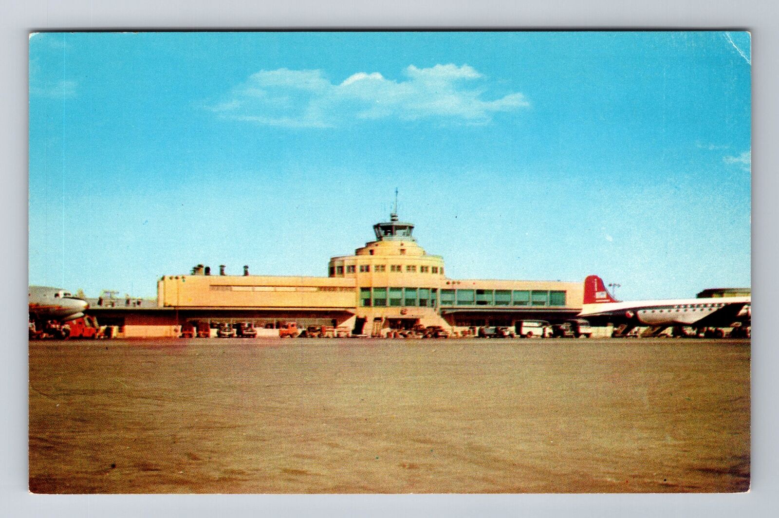 Chicago IL-Illinois, Chicago Midway Airport, Antique Vintage Souvenir Postcard