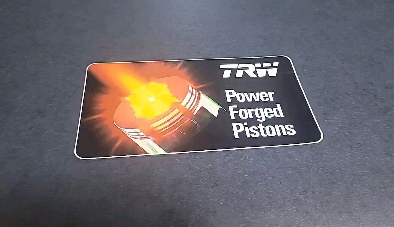 Vintage TRW Power Forged Pistons  Decal Sticker 6\