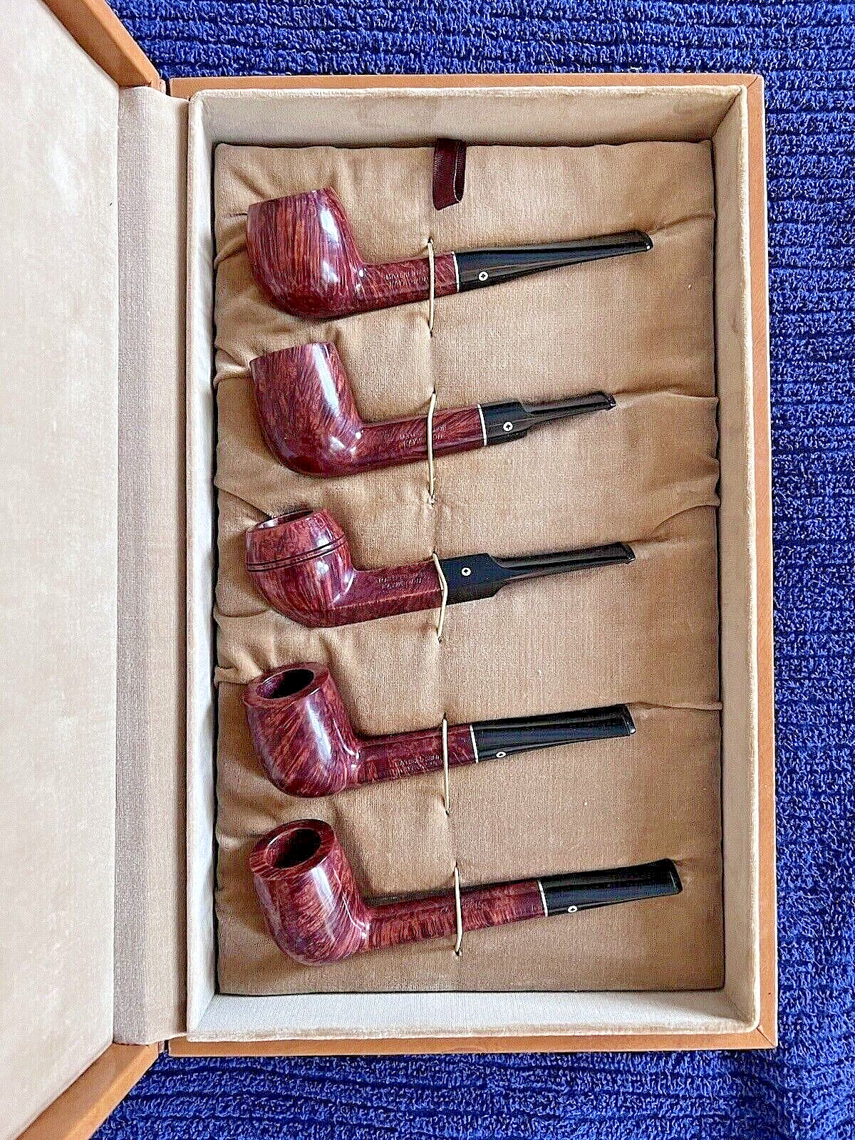 ✔️ VINTAGE UNSMOKED KAYWOODIE FIVE (5) DAY MATCHED GRAIN SET MORE THAN RARE -SET